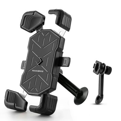 2. Rockbros HW-117 Lenkerklemm-Handyhalterung – Schwarz und Grau
