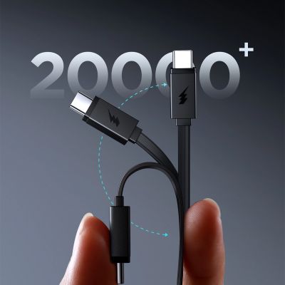 9. Joyroom JR-PR1 10000mAh 22,5W Powerbank mit integriertem einziehbarem USB-C-Kabel - Schwarz