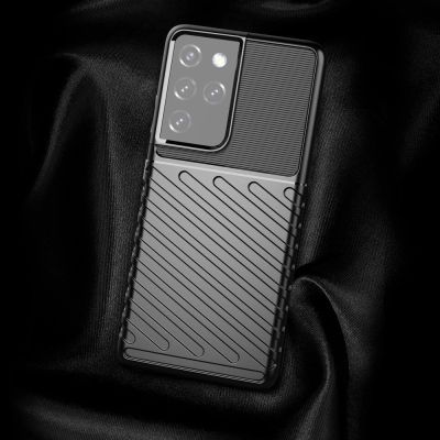 3. Thunder Case Flexibel Robuste Panzer Handyhülle TPU Schutzhülle für Samsung Galaxy S22 Ultra schwarz