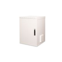 Digitus 19" 16U 600x600 Wand-Netzwerkschrank, Volltür, grau, ungeteilt, montiert, IP55, 100 kg