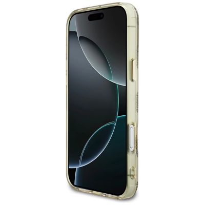 5. Guess IML Peony Dot MagSafe Hülle für iPhone 17 Pro Max – Beige