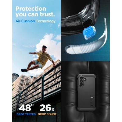 10. Spigen Tough Armor Schutzhülle für Samsung Galaxy A37 5G – Schwarz
