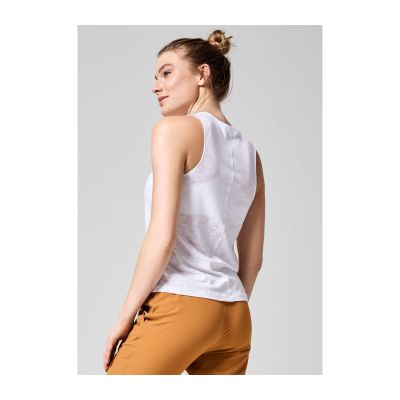 3. CASALL Soft Texture Tank Weißes Trainings-T-Shirt