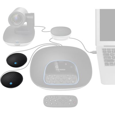 2. Logitech Erweiterungsmikrofon Schwarzes Desktop-Mikrofon
