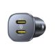 3. Baseus GoTrip 2 x USB-C 30W Autoladegerät - Schwarz