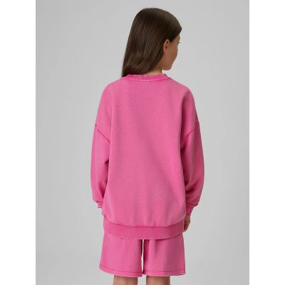 2. Lockerer Mädchen-Sweatshirt ohne Kapuze 4F 4FJRSS26TSWSF2970-54S