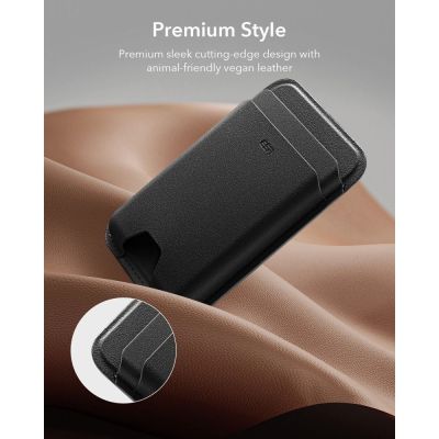 7. ESR Classic RFID Magnet-Geldbörse MagSafe für Handys – Schwarz