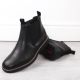 3. Rieker M RKR634 bequeme isolierte Lederstiefelette, schwarz