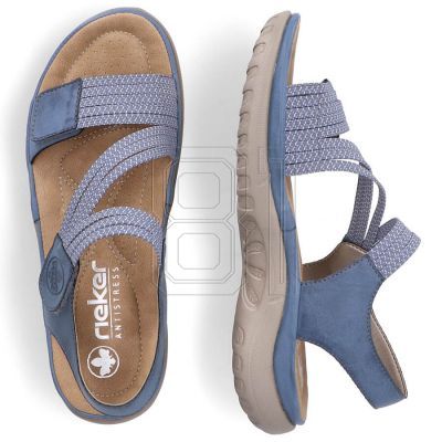 15. Bequeme Rieker W RKR587 blaue Sandalen