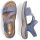 15. Bequeme Rieker W RKR587 blaue Sandalen