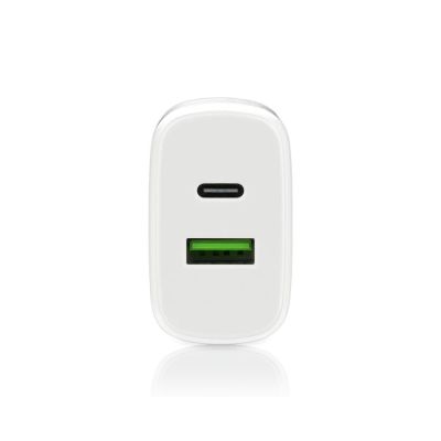 2. EVERACTIVE NETZLADEGERÄT MIT 1 X USB QUICK CHARGE 3.0 UND 1 X USB-C PD PPS 25 W, WEISS, SC-370Q