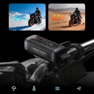 6. AKEEYO 710 Lite Lenker-Actionkamera für Fahrräder und Motorräder – Schwarz