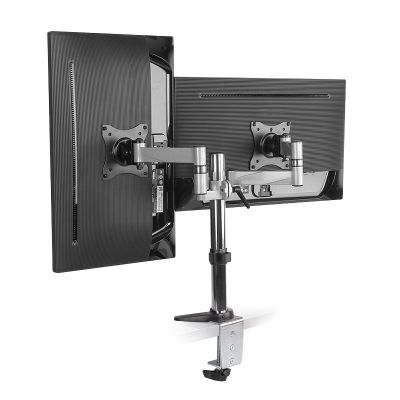 3. LogiLink BP0077 Monitorhalterung/Ständer für 68,6 cm (27") Monitore, Schreibtisch, Schwarz, Edelstahl