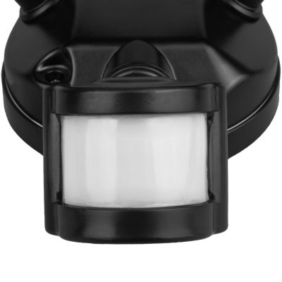 9. MACLEAN LED-Wandleuchte mit PIR-Sensor, 20 W, 1500 lm, IP65, Neutralweiß 4000 K, Schwarz MCE524 B