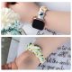 8. Stoffarmband für Apple Watch 42/44/45 mm, elastisches Armband – Gelb
