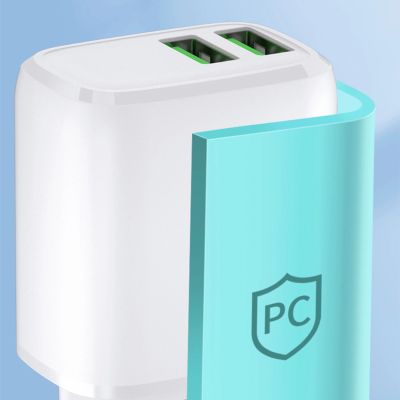 14. Wozinsky CUWCW 2.4A 2 x USB-A Wandladegerät - Weiß