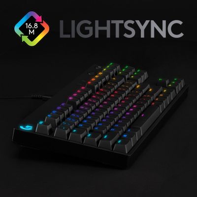 5. Logitech G915 LIGHTSPEED WRLS RGB MECH KB/GL CLICKY Tastatur - CARBON US INTL