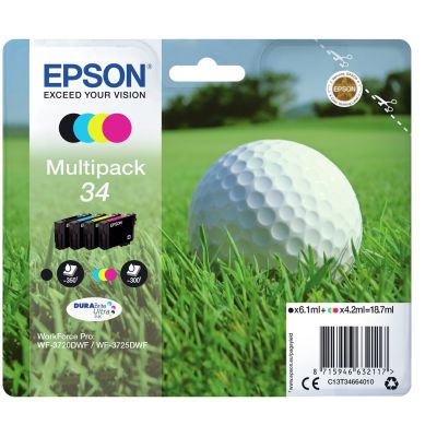 2. Epson Golfball-Multipack, 4 Farben, 34 DURABrite Ultra Tinte