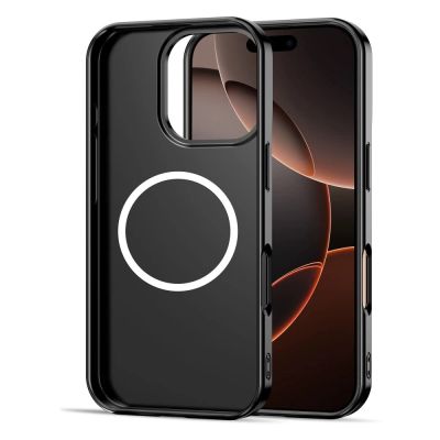 4. Tech-Protect Lamano MagSafe Case für iPhone 16 Pro Max - Schwarz und Rot