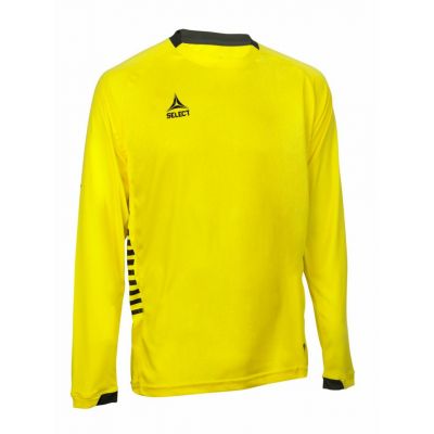SELECT Spanien Langarm-Fußballtrikot gelb und schwarz