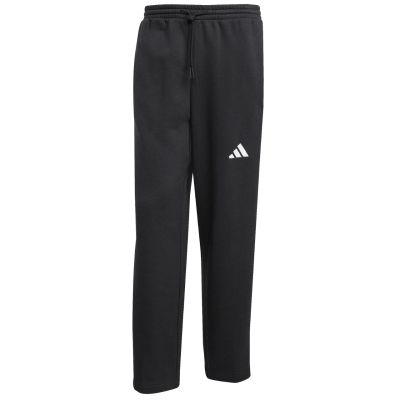 2. adidas Essentials Herren-Fleecehose mit drei Streifen, weitem Bein, Schwarz JM1770