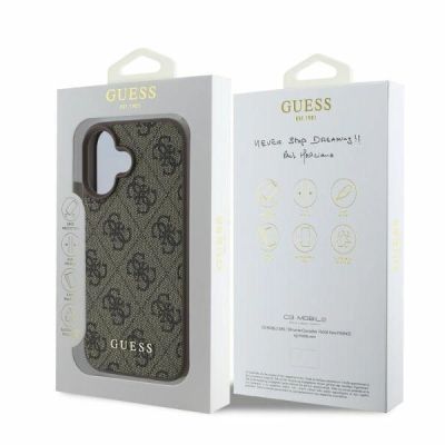 5. Guess 4G Classic Hülle für iPhone 16 – braun