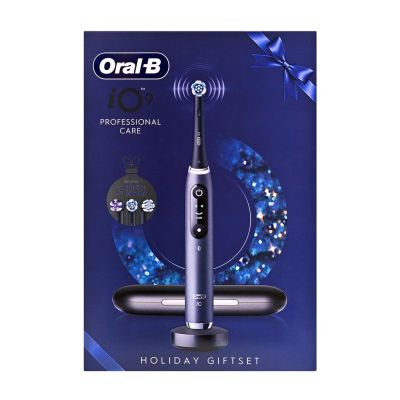 24. Oral-B iO9 Schwarze elektrische Zahnbürste + 2 Bürstenköpfe