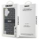 8. DKNY Repeat Texture Pattern With Stripe iPhone 16 Hülle - Schwarz