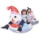 29. Aufblasbare Schneemann-Rutsche für 2 Personen, 138 x 74 x 80 cm
