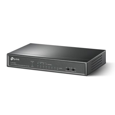 2. TP-LINK TL-SF1008LP Desktop-Switch, 8 Ports (10/100 Mbit/s, 4 Ports PoE), 8 RJ45-Ports (10/100 Mbit/s, 4 Ports PoE), Datenübertragung und Stromversorgung von Geräten über dieselben Kabel, Plug-and-Play-Installation, keine Konfiguration erforderlich
