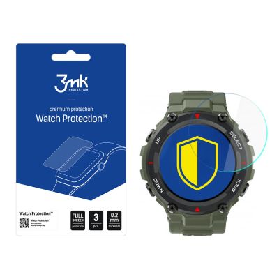 3mk Watch Protection™ v. FlexibleGlass Hybridglas auf Xiaomi Amazfit T-Rex 1.3