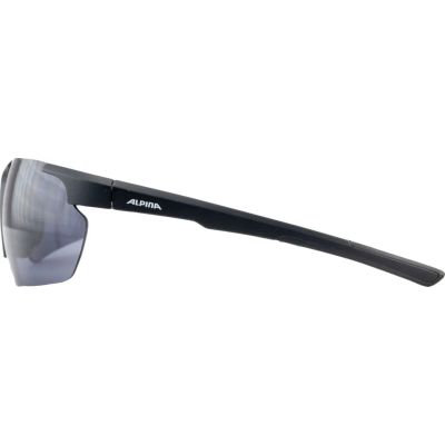 4. ALPINA DEFEY HR Brille, Farbe SCHWARZ MATT, schwarzes Glas, Kat. 3
