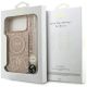 8. Guess IML Flowers Electro Pearl Strap MagSafe Case für iPhone 17 Pro Max - Rosa
