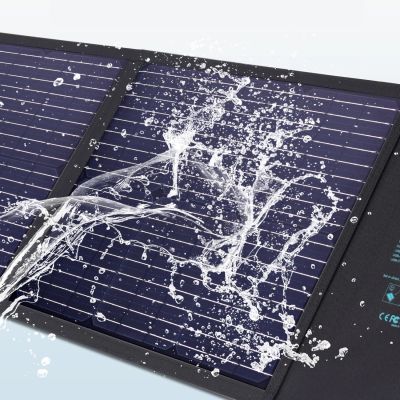 6. Choetech SC009-V2 faltbares Solarladegerät 100 W USB-C / 2x USB-A PD QC – Schwarz