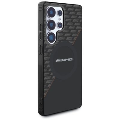 4. AMG Double Layer Rhombs MagSafe Case für Samsung Galaxy S25 Ultra - Schwarz/Rot
