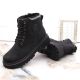 14. NEWS W EVE364A schwarze isolierte Wanderstiefel mit Reißverschluss