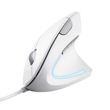 TRUST Verto ERGO vertikale ergonomische weiße Maus