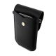 3. Hello Kitty Leder-Metall-Logo-Kettentasche – Schwarz
