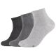 Skechers 3PPK Basic Viertelsocken SK42004-9300 Grau 43-46