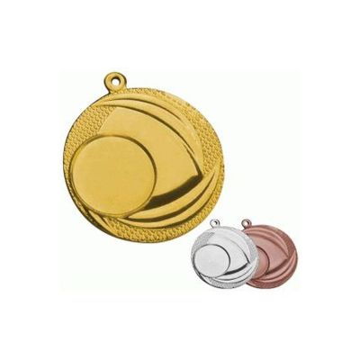 5. Goldmedaille mit Platz für ein Emblem, 25 mm, Stahl