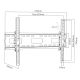 21. MACLEAN TV-Wandhalterung MAX. VESA 600X400, 32–90", 80 KG, Neigungsverstellung +15° bis -15° MC-421