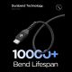 4. Spigen EB10010CCA Essential USB-C / USB-C 100W 100CM Kabel - Schwarz