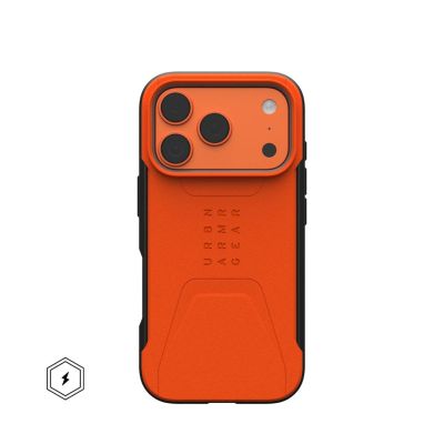 2. UAG Civilian MagSafe - Hülle für iPhone 17 Pro, kompatibel mit MagSafe (orange)