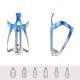 2. Rockbros RKL02 Flaschenhalter aus Aluminium – Blau und Silber