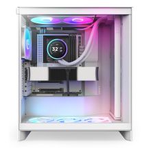 NZXT Kraken Elite 420 RGB All-in-One-Flüssigkeitskühler für Prozessoren, 14 cm, Weiß, 1 Stück.