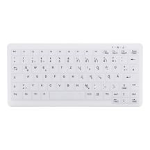 CHERRY AK-C4110 Medizinische Tastatur RF Wireless QWERTZ Deutsch Weiß