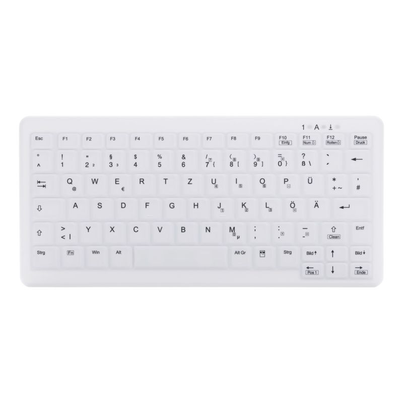 CHERRY AK-C4110 Medizinische Tastatur RF Wireless QWERTZ Deutsch Weiß