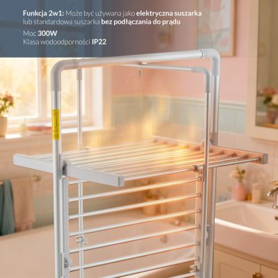 13. Adler AD 7829 Faltbarer elektrischer Wäschetrockner