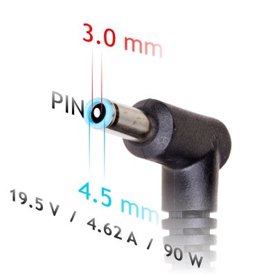 4. Akyga AK-ND-53 Netzteil für DELL Notebooks (19,5 V; 4,62 A; 90 W; 4,5 mm x 3 mm)