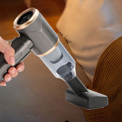 10. Mini-Handstaubsauger für Autos, faltbar, mit Blasfunktion – Schwarz